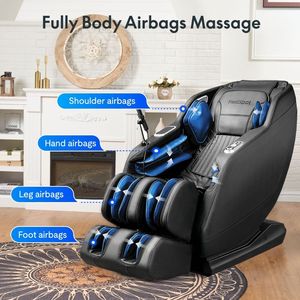 <b>Zero</b> <b>Gravity</b> SL-Track Shiatsu Massage Recliner <b>Chair</b> Full Body Body Scan Airbags & Deep Yoga Foot Rollers SL-Track Massage <b>Chair</b> - Product Image 3