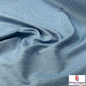 Hot Fix Rhinestone Crystal Mesh Fabric 70 GSM Eco Friendly Stretch Breathable Lightweight Water Resistant Wind Proof Fabric - Product Image 2