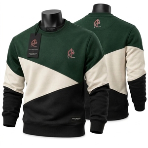 Sudadera de Invierno para Hombre, de Cuello Redondo, con Estampado de Diseño, Logotipo Bordado, de Lujo, 100% Felpa de Algodón Súper Suave - Product Image 6