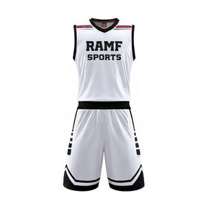 Maillot de basket personnalisé respirant et anti-humidité sublimé 100% polyester unisexe personnalisable ensemble complet - Product Image 4