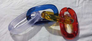 Décoration murale en chaîne acrylique de conception moderne faite à la main, article décoratif pour la maison relié sur mesure pour la vente en gros - Product Image 4