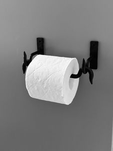 Porte-papier toilette décoratif en fer, distributeur de rouleaux de papier à design artistique pour la décoration et l'aménagement intérieur de la salle de bain - Product Image 3