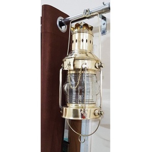 Handcrafted Brass Glass Oil Lamp Vintage <b>Hurricane</b> <b>Lantern</b> Decorative Kerosene Lamp Home Decor At Wholesale Price - Product Image 6