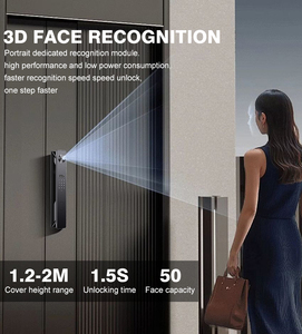 YGS kunci pintu pintar ponsel Tuya App, kunci pintu pintar pengenalan wajah 3D elektronik - Product Image 3