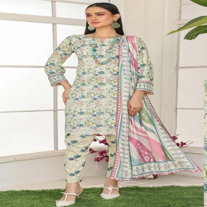 Trajes Punjabi-Ropa diaria Pakistán e India Ropa paquistaní Salwar Kameez para mujer en lino por Bin Hameed a precio de fábrica - Product Image 2