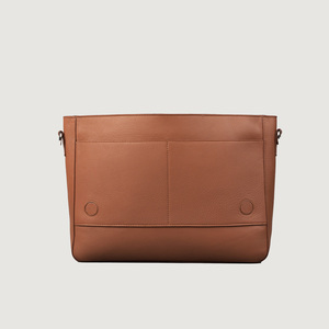 Full Grain Naturally Milled Cowhide Leather Carismatico Brown Messenger Bag with <b>Laptop</b> Phone Pockets Card <b>Holder</b> Pen <b>Holder</b> - Product Image 4