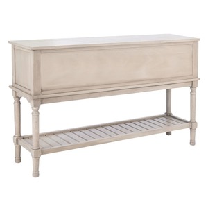 Mesa Consola Convertible con Espejo, Acabado Natural, Estante Inferior con Listones, Mueble Moderno para Entrada de Estilo Rústico - Product Image 2