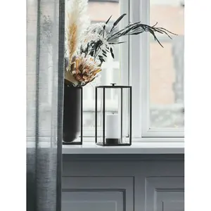 โคมไฟโลหะสีทองหรูหรา ฝาครอบแก้ว ดีไซน์ทำมือ ฐานสแตนเลส ที่วางเทียนสองชั้น เป็นมิตรกับสิ่งแวดล้อม สำหรับพิธีทางศาสนา - Product Image 4