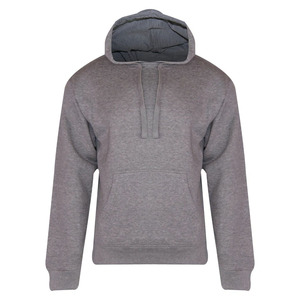 Sweat à capuche unisexe personnalisé en molleton épais uni pour homme, avec poche kangourou, style streetwear décontracté, vente en gros - Product Image 5