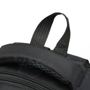 Sac à dos en polyester avec cadre externe et logo personnalisé, avec port USB et plusieurs poches imperméables, sac de sport scolaire élégant - Product Image 4