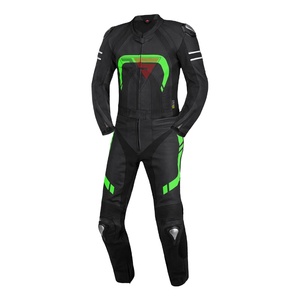 ชุดหนังแท้สำหรับผู้ชายมอเตอร์ไซด์ลดกระหน่ำผ้าคอตตอนผ้ายืดด้านหน้าและหลังเข่าไหล่สนับศอก - Product Image 1