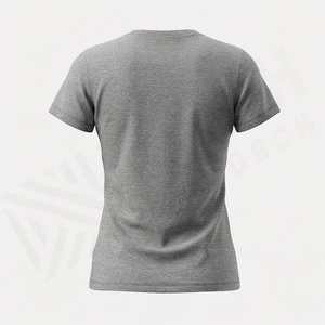 T-shirt de sport personnalisé pour femmes et filles, logo personnalisé de haute qualité, tissu en coton respirant, vêtements décontractés confortables - Product Image 2