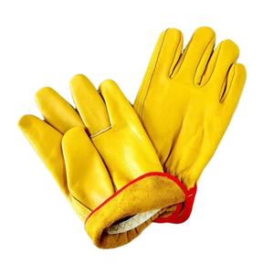 Gants de conduite durables en cuir de chèvre blanc de qualité supérieure pour conducteur de camion, sécurité au travail - Product Image 3
