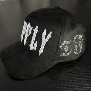 Gorra de Béisbol Deportiva de Lujo, Forro de Satén, Gamuza, Terciopelo, Pedrería, Bordado 3D, Logotipo Personalizado, Ajustable, Transpirable - Product Image 2