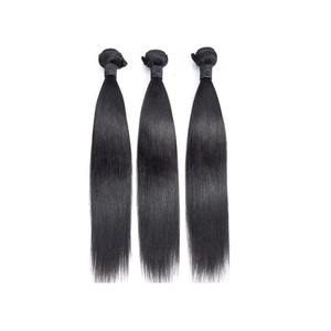 Extensions de cheveux humains lisses à l'aspect naturel, toucher doux et soyeux, faciles à coiffer pour femmes, fournisseur direct, vente en gros, approvisionnement en vrac - Product Image 1