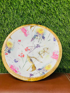 Handcrafted Wooden <b>Bowl</b> Durable and Stylish Perfect for Serving Salads Fruits <b>Snacks</b> or as Decorative Centerpiece Ideal - Product Image 5