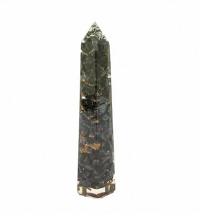 Obélisque en hématite de haute qualité, forme crayon, fait main, stabilisateur d'énergie Feng Shui pour la décoration intérieure, style indien - Product Image 5