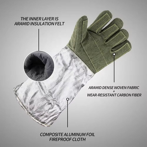 Nouveauté, gants de travail pour soudeurs avec logo personnalisé, ignifuges, de qualité supérieure, respirants, en cuir de vachette, gants de sécurité pour le soudage - Product Image 3