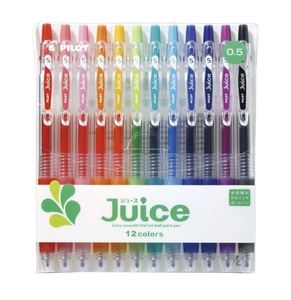 Pilotjuice 05 Bút mực gel 12-màu thiết lập 0.5mm mịn viết bút phong cách nổi bật và vui vẻ chữ (LJU120EF-12C) - Product Image 1