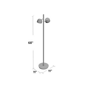 Lampe de sol LED intelligente à intensité variable avec fonction minuterie et interrupteur au pied pour utilisation dans une salle d'étude - Product Image 4