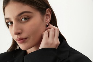 Boucles d'oreilles pendantes en or massif 14 carats avec diamant de laboratoire en forme de cerf-volant, bijou unique, brillant et minimaliste, cadeau de mariage pour femme, idéal pour les soirées - Product Image 2