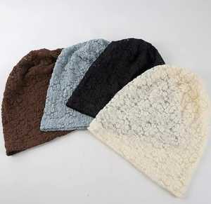 Bonnet unisexe en jacquard tricoté à la main, couleur unie blanc, polyester respirant et imperméable, décontracté, hiver, adulte, réglable - Product Image 5