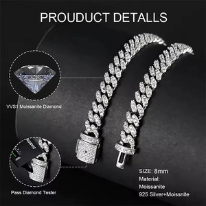 Hip Hop Baguette Custom Cuban <b>Rapper</b> <b>Chain</b> Fine Jewelry Necklaces & Charms 18K Gold Plated Name Unisex - Product Image 3