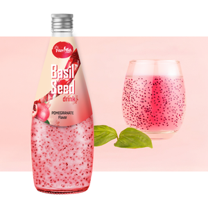 Interfresh Vietnam Bouteille en verre de 290ml Boisson aux graines de basilic aux saveurs de poire et d'ananas Personnalisable Marque privée Échantillon gratuit - Product Image 4