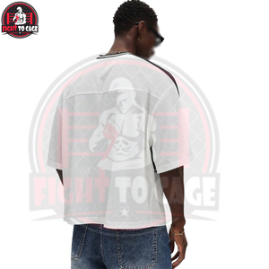 Camisetas de malla extragrandes para hombre, cómodas, recién llegadas, totalmente personalizadas, transpirables, atléticas, para ropa informal y deportiva. - Product Image 3