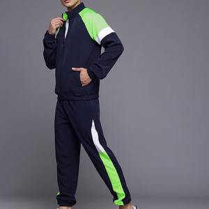 Best Fashionable Winter Streetwear Solid Custom Men Tracksuits-OEM Breathable 100% Cotton Sportswear Gym Set - Product Image 5