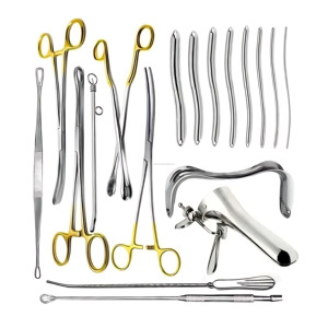 Ensemble d'instruments gynécologiques réutilisables en acier inoxydable, 18 pièces, certifiés CE ISO, vente en gros, fournisseur de premier plan - Product Image 1