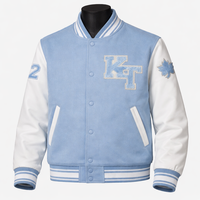 Service OEM – Blouson universitaire unisexe d'hiver fin à capuche avec broderie frontale – Style décontracté urbain