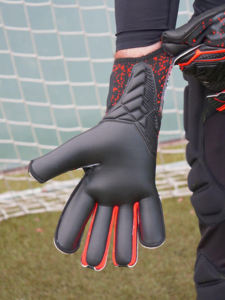 Gants de gardien de but en latex imperméables, nouveau style, pas chers, pour enfants et hommes, antidérapants, design à doigts entiers avec sangle de poignet réglable - Product Image 6