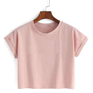 Custom Women Crop Top T Shirts Breathable Cotton Casual Summer Wear Ladies Streetwear Supplier Pakistan Apparel Manufacturer - Product Image 5