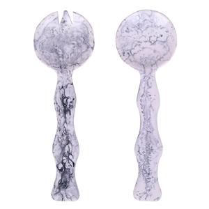 Food Safe Resin Salad Tools Salad <b>Servers</b> Handmade Spoon Fork Durable Dishwasher Safe Tableware for Hotel Restaurant <b>Buffet</b> - Product Image 5