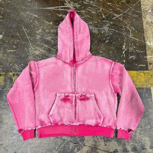 Sudaderas con Capucha Personalizadas para Hombre, Estilo Vintage, Lavado Ácido, 400gsm, Efecto Desgastado por el Sol - Product Image 2