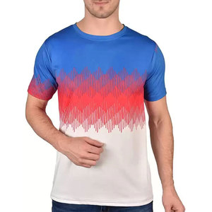 เสื้อซับลิเมชั่นคุณภาพสูงสำหรับผู้ชาย ออกแบบเองได้ ระบายเหงื่อได้ดี ระบายอากาศได้ดี เสื้อกีฬาสวมใส่สบาย แขนสั้น คอกลม - Product Image 1