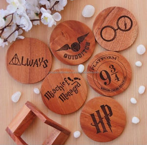 Top Quality <b>Wood</b> Coasters for Engraving Set Blank <b>Mat</b>/Pad Coffee Tea Dining <b>Table</b> Accessories Kitchen Party Wedding-Free Bulk - Product Image 5