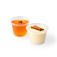 Vaso de polipropileno de tamaño pequeño, apto para uso alimentario, de 60 ml, para condimentos, salsas y cremas, originario de Indonesia.