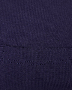 Camiseta de Manga Larga para Hombre, Color Azul Marino, Cuello Redondo, Tejido de Punto, Corte Holgado Informal, 100% Algodón, 200 Gramos, Diseño con Bolsillo de Dibujos Animados - Product Image 5