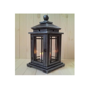 Wooden Candle Lantern for Home Decor Farmhouse Style Wedding Centerpieces Seasonal Displays <b>Fireplace</b> <b>Mantel</b> and Table Accents - Product Image 3