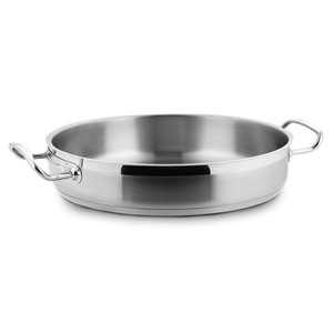 Padella per paella in acciaio inox da 12 pollici, adatta al forno per cucinare e infornare - Product Image 1