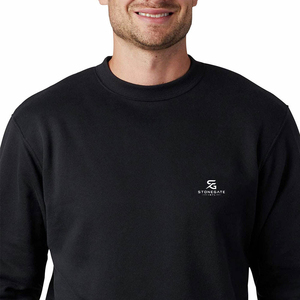 Unisex Oversized Crew Neck Solid <b>Fleece</b> <b>Sweatshirt</b> Knitted Cotton Breathable Winter Style Regular Length Full Sleeve Casual 2026 - Product Image 6