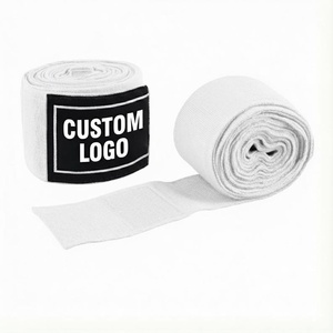 Vendas de boxeo profesionales personalizadas OEM, elásticas de algodón, con soporte para muñeca, para entrenamiento de MMA, Muay Thai y Kickboxing. - Product Image 4