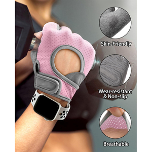 Gants de cyclisme antidérapants respirants en spandex avec logo personnalisé de haute qualité pour le vélo, la salle de sport, l'entraînement et les activités de plein air - Product Image 5