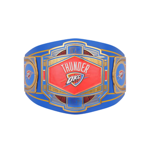 เข็มขัดแชมป์ OKC Thunder พร้อมดีไซน์แบบกำหนดเองและโลโก้ทีมแบบโดดเด่น รุ่นสะสมสำหรับนักกีฬาโดยเฉพาะ - Product Image 1