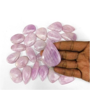 Chakralume Kunzite rose naturelle brésilienne, cabochon poli, pierre précieuse certifiée GTC, pour la fabrication de bijoux, bague, pendentif, vente en gros - Product Image 5