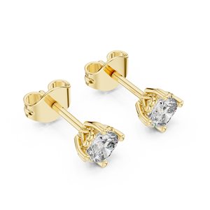 Anillo Clásico con Diamante Cultivado en Laboratorio de 0.5CT, Chapado en Oro Amarillo de 18K y Rodio, para Compromiso, Boda, Fiesta, San Valentín, Uso Diario - Product Image 1