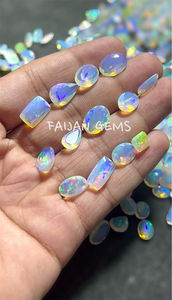 Cabochon de pierres précieuses en vrac à facettes en opale éthiopienne naturelle de très haute qualité Forme de mélange Taille personnalisable Certifié par une tierce partie - Product Image 3