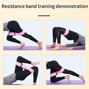 New Design Custom Logo Set of 3 Exercise Stretch <b>Hip</b> Circle Printed Fabric Booty Band Gym Fitness Glute Resistance Band 2026 - Product Image 6